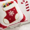 Christmas-themed tufted Tibetan-style sofa cushions, throw pillows, custom-made double-sided 40*40 cushions Application Scenario